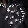 Star Alloy Rhinestone Cabochons MRMJ-WH0075-114-03-1