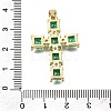 Brass Pave Cubic Zirconia Pendants CU-CBAE7DF-11G-C-4