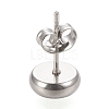Non-Tarnish 304 Stainless Steel Stud Earring Settings STAS-K202-05B-P-2