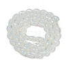 Electroplate Imitation Jade Glass Beads Strands LS-EGLA-N013-J8mm-D02-2