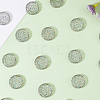 50Pcs Flat Round Glitter Powder Transparent Acrylic Loose Leaf Ring Round Binder Discs DIY-CP0012-15-7