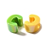 UV Plating Opaque Acrylic European Beads SACR-Z007-01C-2
