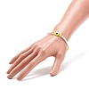 Resin Evil Eye & Acrylic Beaded Stretch Bracelet for Women BJEW-JB08609-02-3