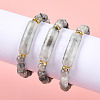 Natural Labradorite Beads Stretch Bracelets BJEW-T022-04E-4