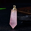 Natural Rose Quartz Perfume Bottles PW-WGACEC4-08-1