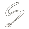 201 Stainless Steel Necklaces NJEW-Q336-01J-P-2
