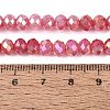 Dyed Crackle Imitation Jade Glass Beads Strands EGLA-Q131-02B-06-4