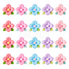 20pcs Opaque Resin Cabochons RESI-TADJ0001-08C-1