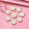 Golden Plated Alloy Charms X-ENAM-S118-01N-5