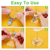 Autumn Pineapple Alloy Enamel Wine Glass Charms AJEW-GA00016-3