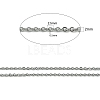 304 Stainless Steel Cable Chains CHS-H001-2mm-15P-2