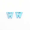 Rhinestone Slide Letter Charms RB-TAC0002-01W-2