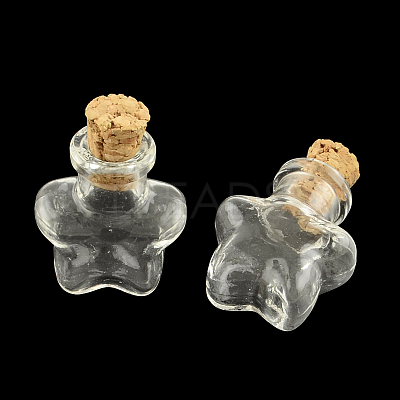 Star Glass Bottle for Bead Containers X1-AJEW-R045-08-1