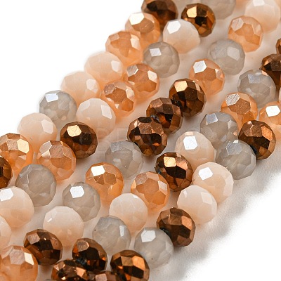 Glass Beads Strands EGLA-A034-M4mm-34-1