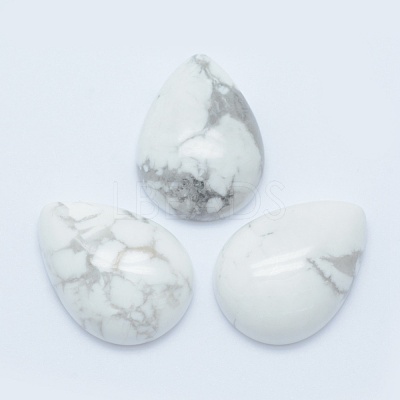 Natural Howlite Cabochons G-E491-B-04-1