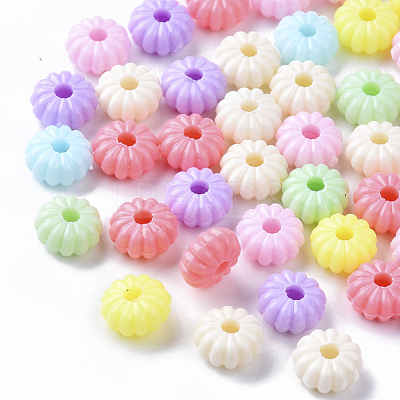Opaque Polystyrene(PS) Plastic Corrugated Beads KY-I004-10-1