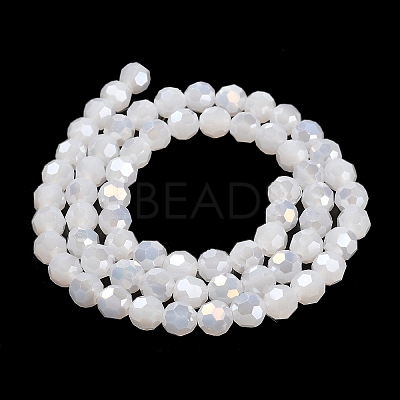 Imitation Jade Glass Beads Stands EGLA-A035-J8mm-B05-1