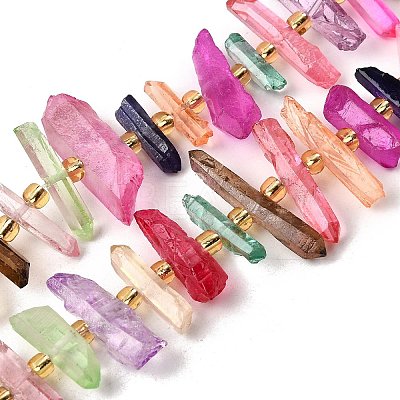 Natural Quartz Crystal Beads Strands G-F800-C15-1