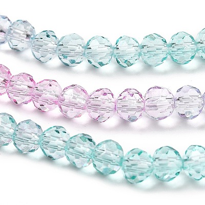 Transparent Painted Glass Beads Strands DGLA-A034-T4mm-A10-1