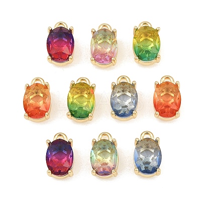 Gradient Color Brass Glass Pendants GL-CBABDD8-06G-1