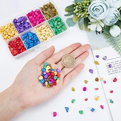144G 8 Style Natural & Synthetic Gemstone Beads Strands G-NB0002-63-1