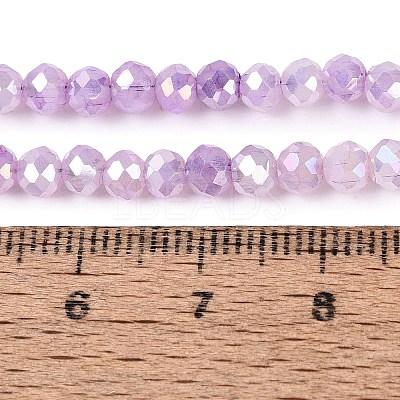 Dyed Crackle Imitation Jade Glass Beads Strands EGLA-Q131-02A-05-1