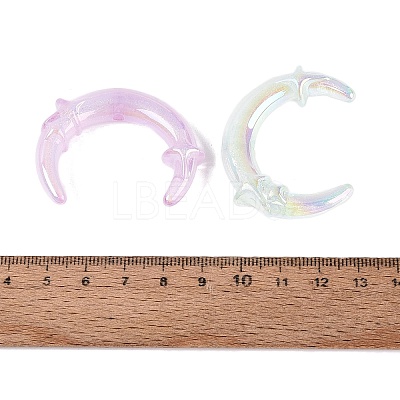 UV Plating Opaque Acrylic Beads OACR-N160-45-1