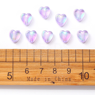 100Pcs Eco-Friendly Transparent Acrylic Beads TACR-YW0001-07D-1