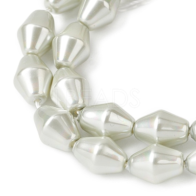 Electroplate Opaque Glass Imitation Pearl Bead Strands EGLA-H113-05C-1