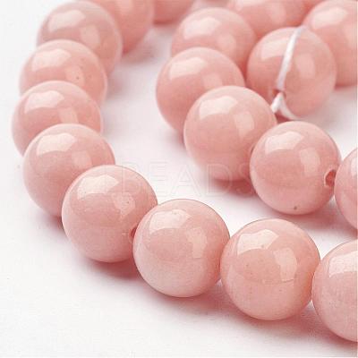 Natural Mashan Jade Round Beads Strands G-D263-10mm-XS22-1