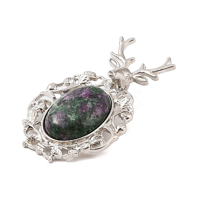 Natural Ruby in Zoisite Pendants G-A226-02P-09-1