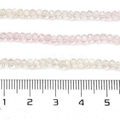 Transparent Painted Glass Beads Strands X-DGLA-A034-T1mm-A25-1