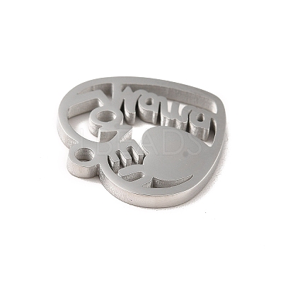 Non-Tarnish Mother's Day Theme 304 Stainless Steel Pendants LS-STAS-E171-03P-07-1
