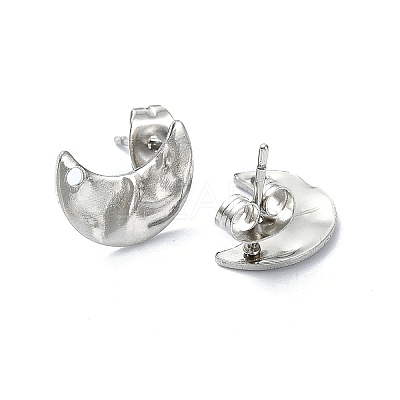 Non-Tarnish 304 Stainless Steel Stud Earring Findings STAS-L024-003P-10-1