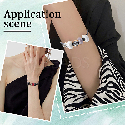20pcs Braided PU Leather Cord Bracelet Making MAK-SC0001-30B-1