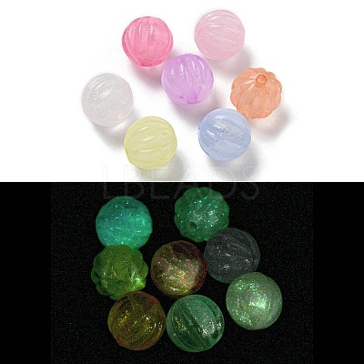 Luminous Acrylic Beads OACR-E041-19-1