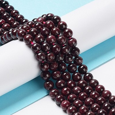 Natural Garnet Bead Strands G-A038-B-01-1