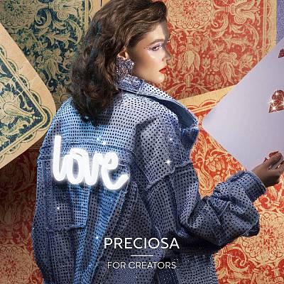 Preciosa&reg Crystal Hotfix Flatback Stones Y-PRC-HSS10-60310-200-1