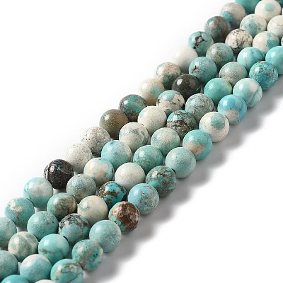 Natural Howlite Beads Strands X-G-L555-02B-02-1