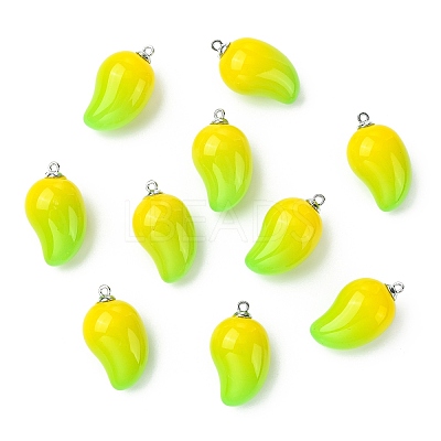 Mango Opaque Acrylic Pendants FIND-CJZ0001-007-1