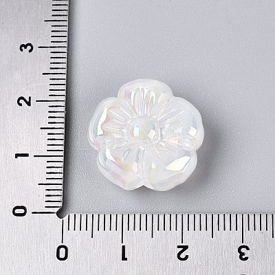 UV Plating Opaque Acrylic Beads OACR-N161-08-1