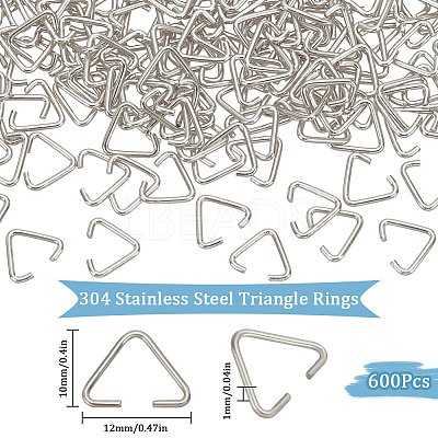 304 Stainless Steel Triangle Rings STAS-SP0001-80A-1