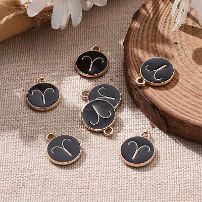 Alloy Enamel Pendants ENAM-S124-01B-08A-1