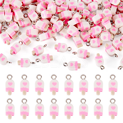 100Pcs Handmade Polymer Clay Charms CLAY-TA0001-96D-1
