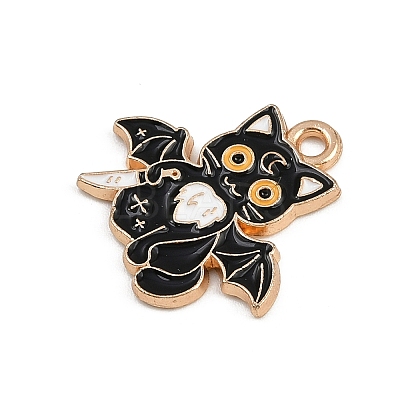 Halloween Alloy Enamel Pendants FIND-I052-01KCG-10-1