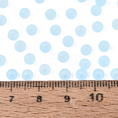 FGB Frosted Transparent Glass Seed Beads SEED-N013-02A-11-1