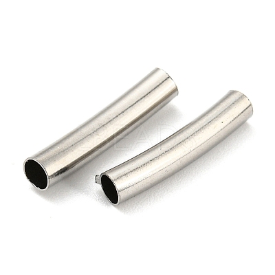 Non-Tarnish 304 Stainless Steel Tube Beads STAS-B047-27C-P-1
