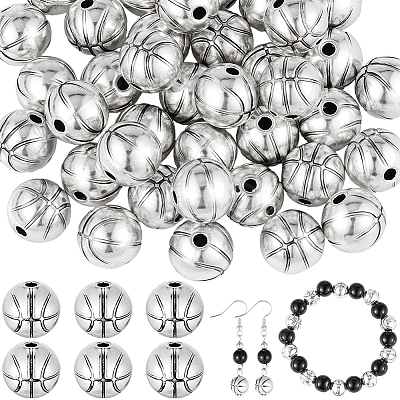 50Pcs Tibetan Style Alloy Beads FIND-PA0001-43A-1