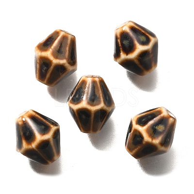 Vintage Style Glazed Ceramic Porcelain Beads PORC-H013-01-06-1