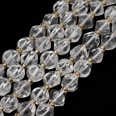 Natural Quartz Crystal Beads Strands G-K387-A16-02-1